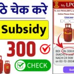 LPG Gas Subsidy Payment