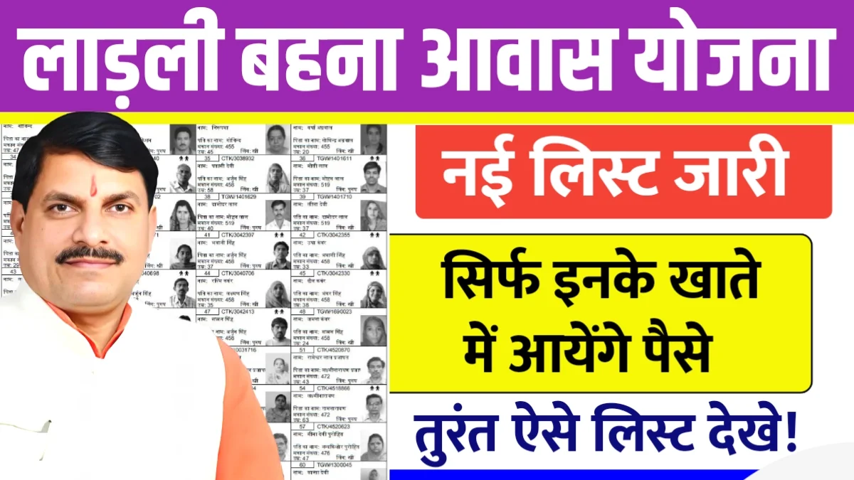 Ladli Behna Awas Yojana List